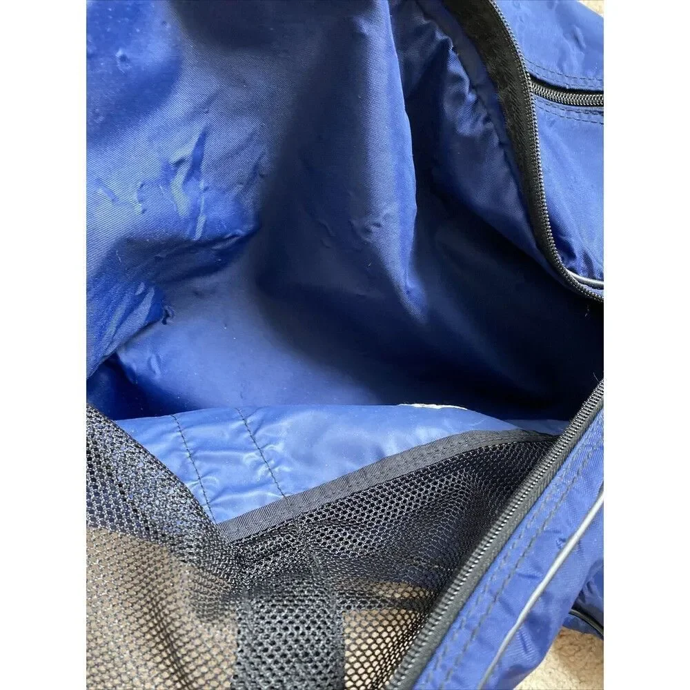 Vtg Nike Duffel Gym Bag Blue Black  RN 56323 Baseball Softball Shoulder …